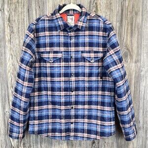 RELWEN Quilted Flannel Gorpcore Outdoors Shacket Jacket Plaid Mens Size MED